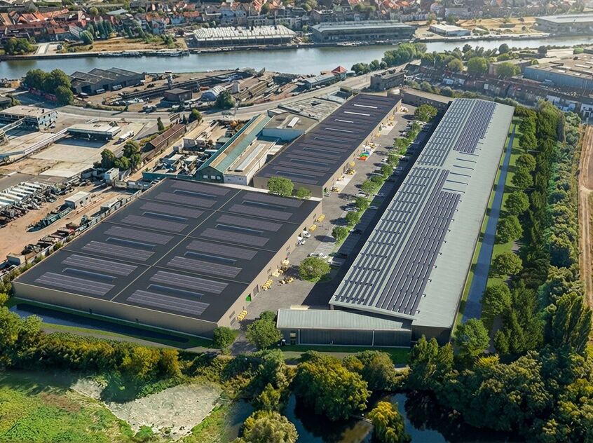 Dit modern en strategisch gelegen bedrijventerrein bevindt zich aan de Wiedauwkaai 66 in de voorhaven van Gent, met vlotte bereikbaarheid via de R40 en een bushalte vlakbij.
Gebouwen B en C zijn opgetrokken in een duurzame staalstructuur met betonnen wand