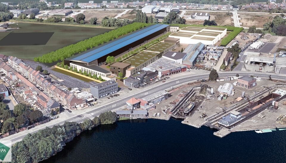 Deze modern en strategisch gelegen KMO-unit bevindt zich aan de Wiedauwkaai in de voorhaven van Gent, met vlotte bereikbaarheid via de R40 en een bushalte vlakbij.
het magazijn is opgetrokken in een duurzame staalstructuur met betonnen wanden en een volle