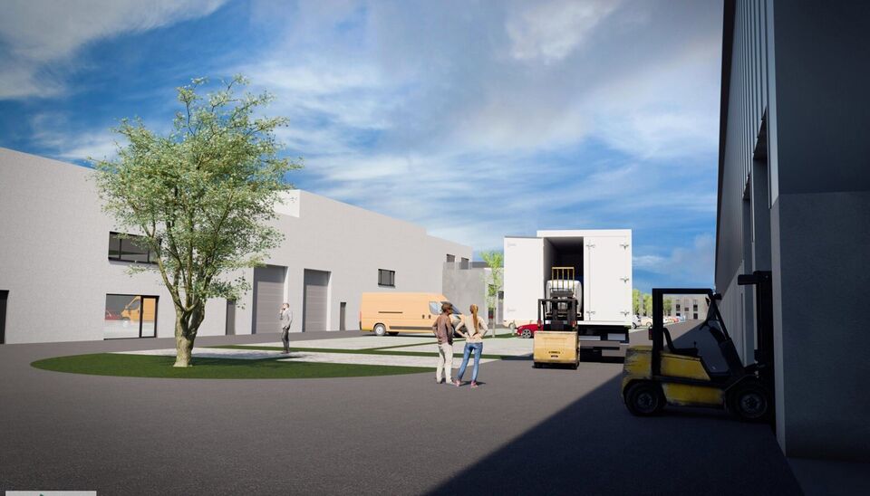Deze modern en strategisch gelegen KMO-unit bevindt zich aan de Wiedauwkaai in de voorhaven van Gent, met vlotte bereikbaarheid via de R40 en een bushalte vlakbij.
het magazijn is opgetrokken in een duurzame staalstructuur met betonnen wanden en een volle