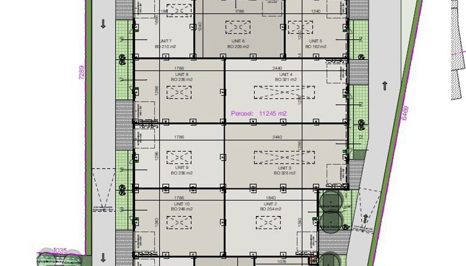 Nieuwbouw magazijn te koop vanaf 186m&sup2; tot 323m&sup2; in bedrijvenpark te Herzele. 
Deze KMO-unit is strategisch gelegen langs de Hoogstraat in Herzele, een vlot bereikbare locatie voor zowel lokale ondernemers als bedrijven die actief zijn in de ruimere reg